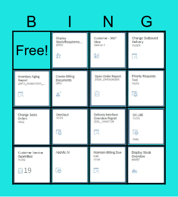 OUS CLP BINGO card 3 Bingo Card