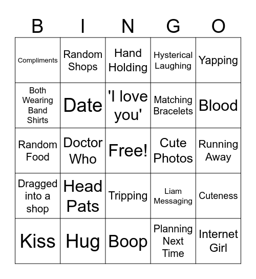 ScarThan Day Card Bingo Card