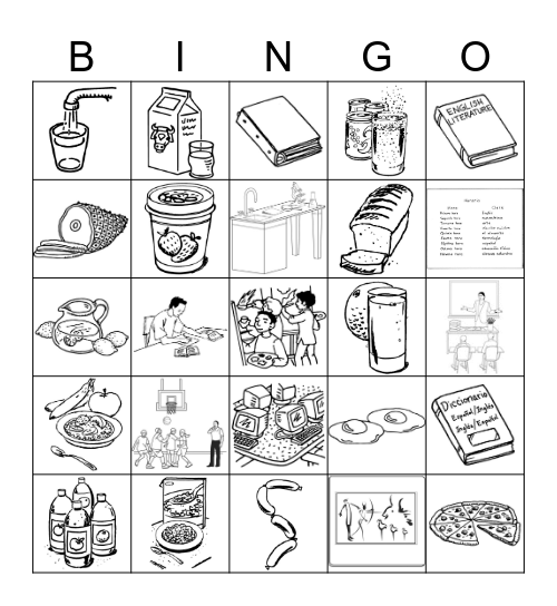 Vocabulary 2A & 3A Bingo Card