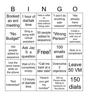 EH Bingo Card