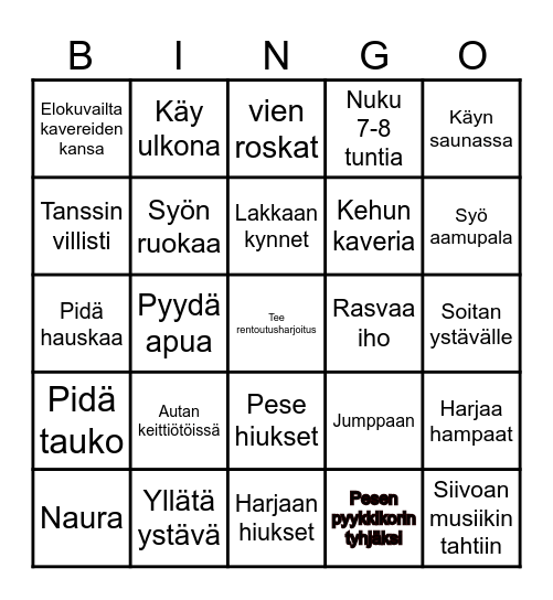 Tapiontuvan Arkibingo Card