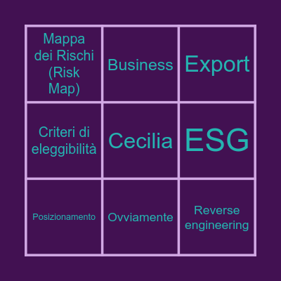 BINGO GEI Bingo Card