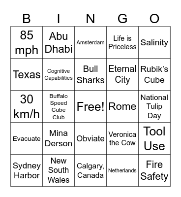 CNN 10 1/21/26 Bingo Card