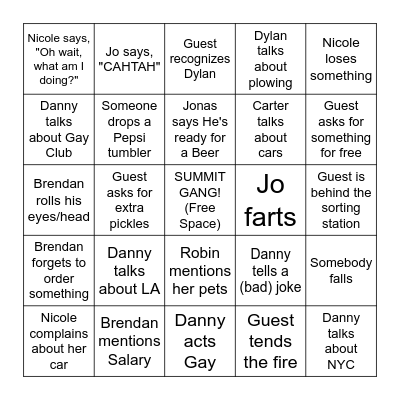 Summit Bingo! Bingo Card