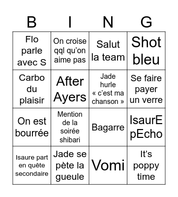 daddy’s home Bingo Card