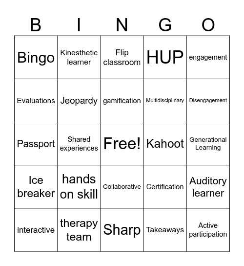 AANN 2026 Conference Bingo Card