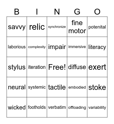 Bingo 2 S26 Bingo Card