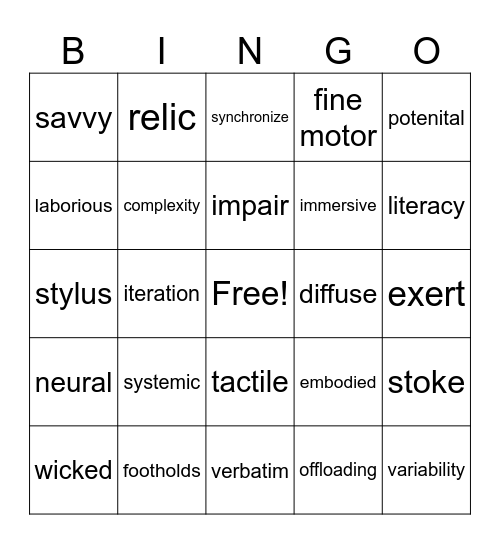 Bingo 2 S26 Bingo Card