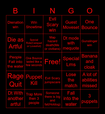 Artful Bingo Card