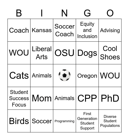Dr. Strowbridge Bingo Card