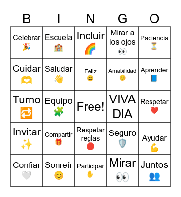 Bingo de pertenecia Bingo Card