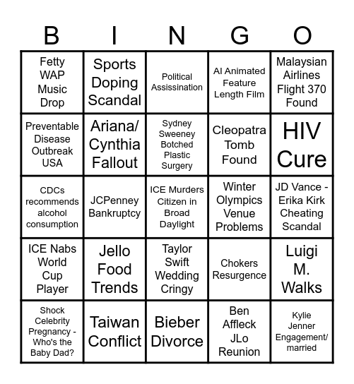 2026 Brunch Babes Bingo Card