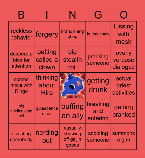 Soshi Saburou Bingo Card