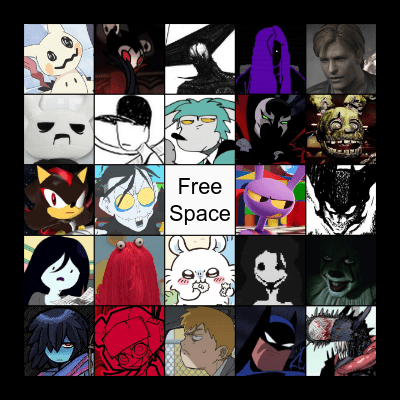 Favorite Character Bingo Card