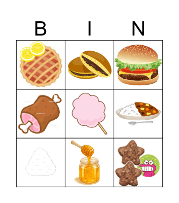 What's your favorite food? Bingo Card