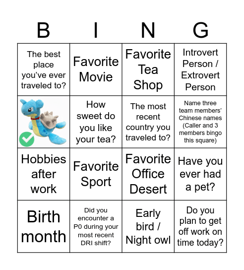 Sprint 162 Retro Bingo Card