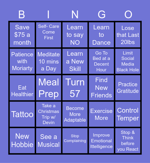 BINGO 2026 Bingo Card