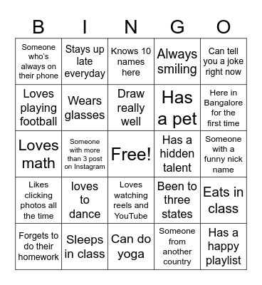 WeJump int Conference Bingo Card