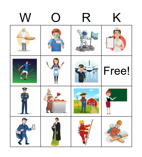 What is your job? Bingo Card