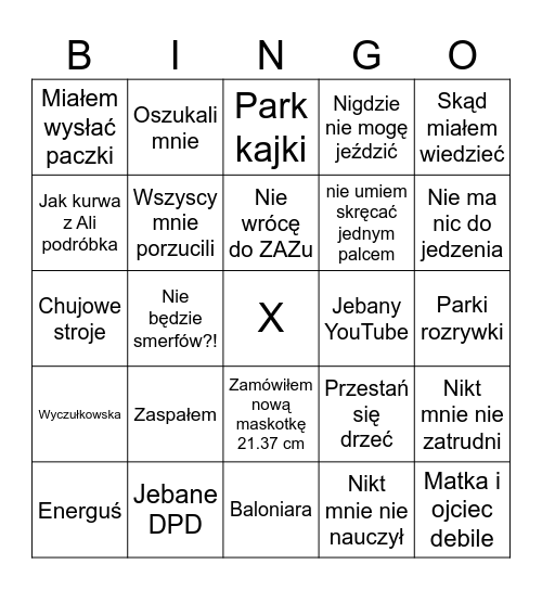 UkaszGulski Bingo Card