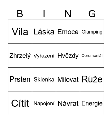 Bachelor Bingo Card
