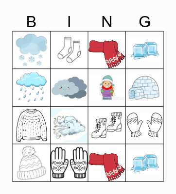 WINTER Bingo Card