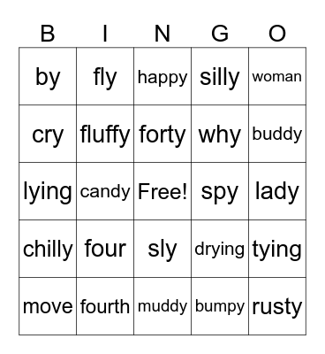 73&74 Bingo Card