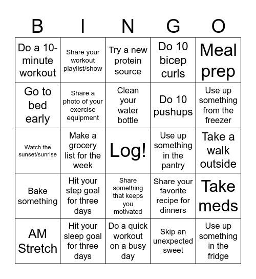 Hockey - Week 2 Bingo Card