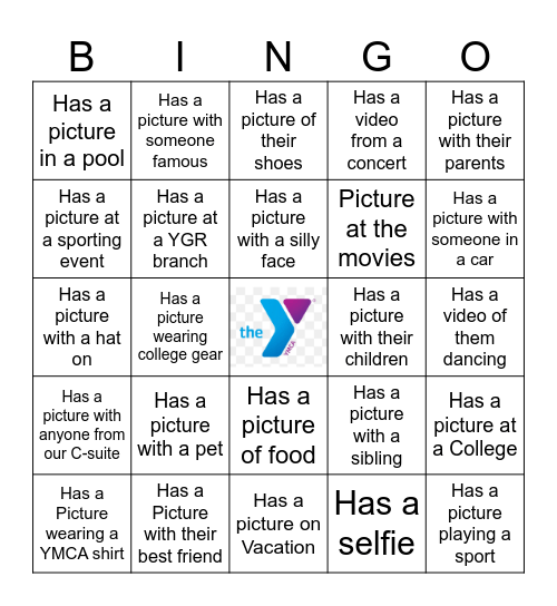 Cell Phone Bingo Card
