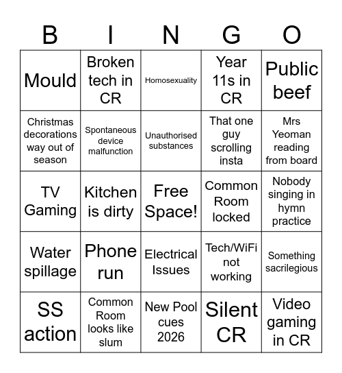Blanchelande Bingo Card