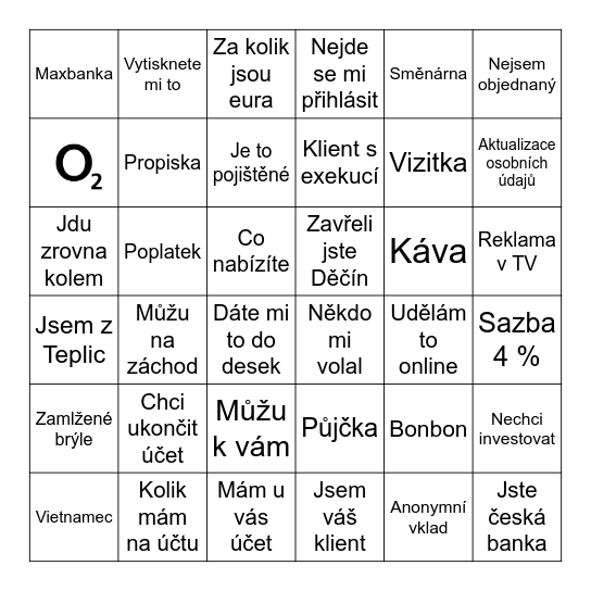 Creditas Bingo Card