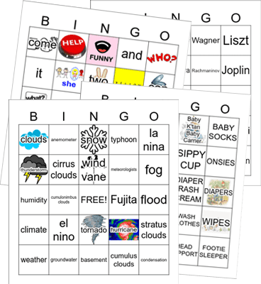 Generate a bingo card